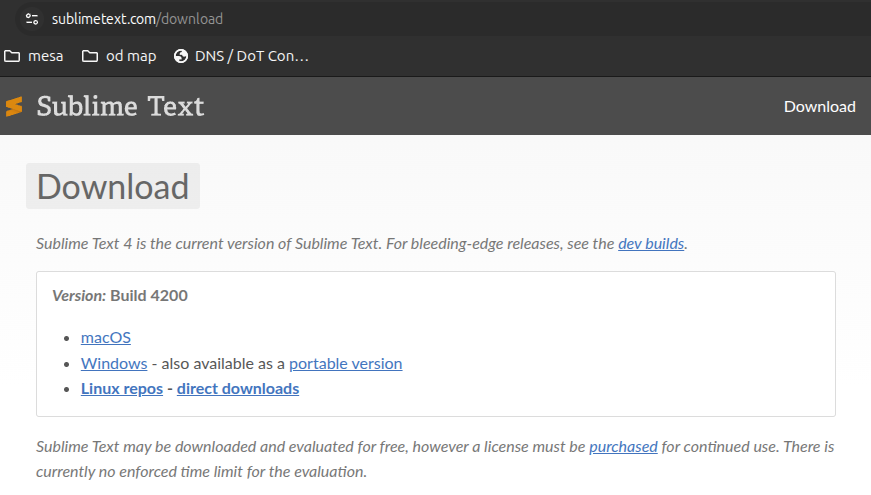 Browse to sublimetext.com/download and click the download link for your OS (Windows?)